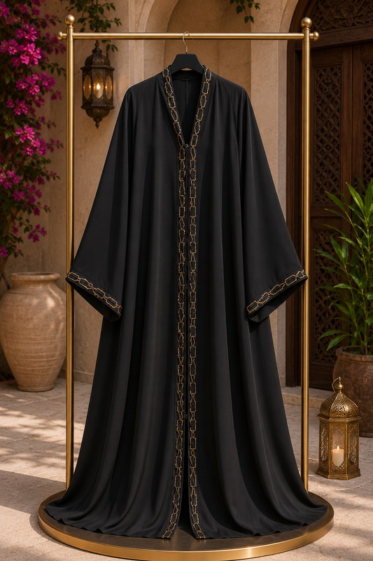 Elegant Korean Nida Fabric Abaya for Women | Premium Modest Wear