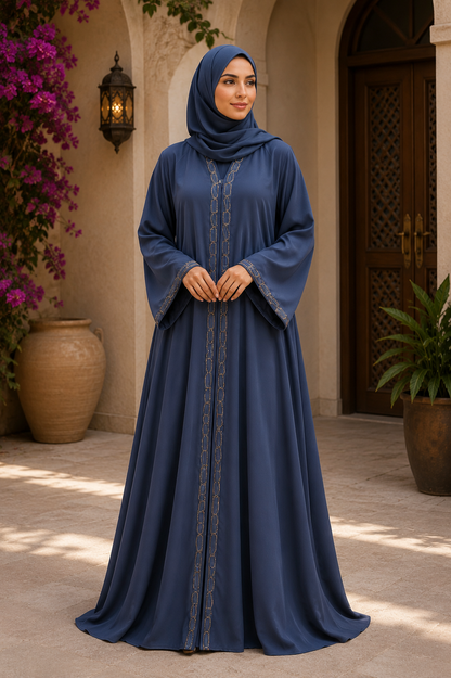 Elegant Korean Nida Fabric Abaya for Women | Premium Modest Wear