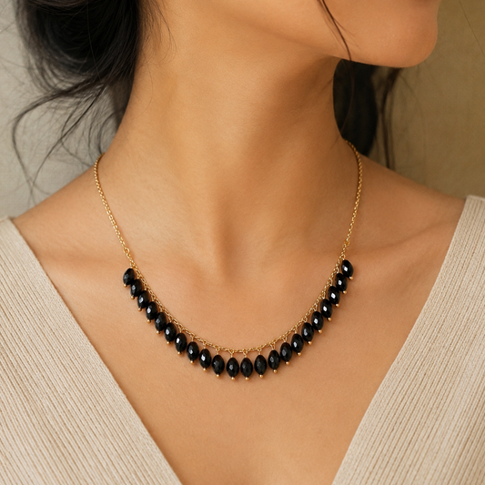 black Choker Necklace for Women