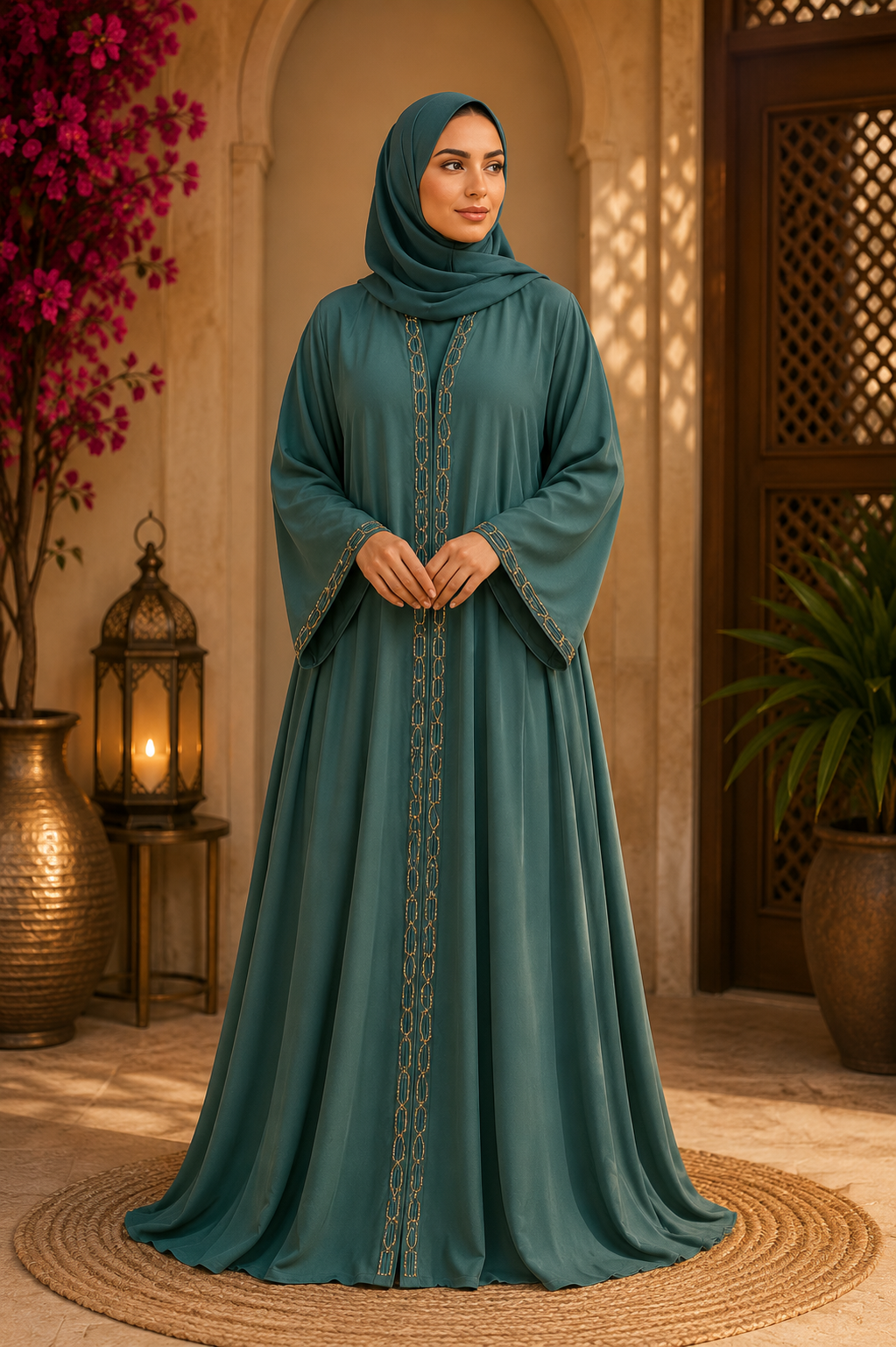 Elegant Korean Nida Fabric Abaya for Women | Premium Modest Wear