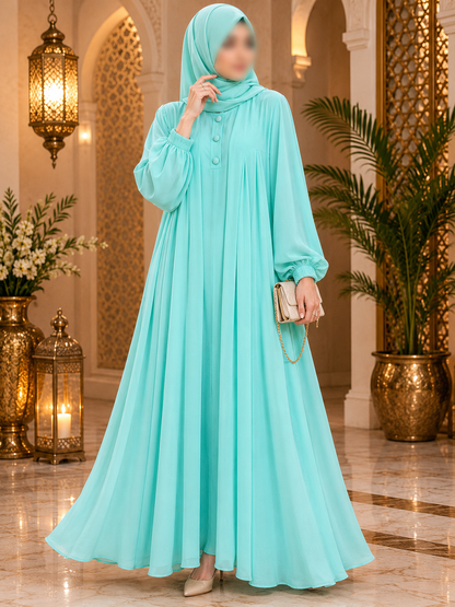 Premium Korean Georgette Double Layer Abaya for Women