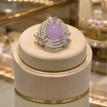 Adjustable Crystal Ring