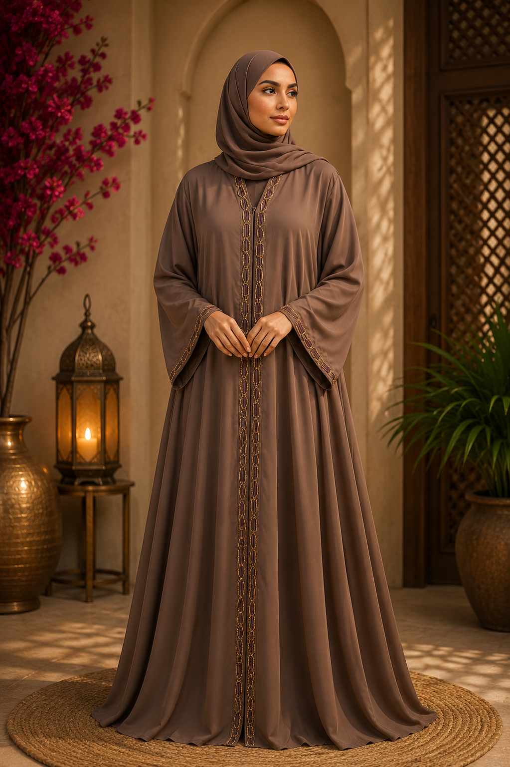Elegant Korean Nida Fabric Abaya for Women | Premium Modest Wear