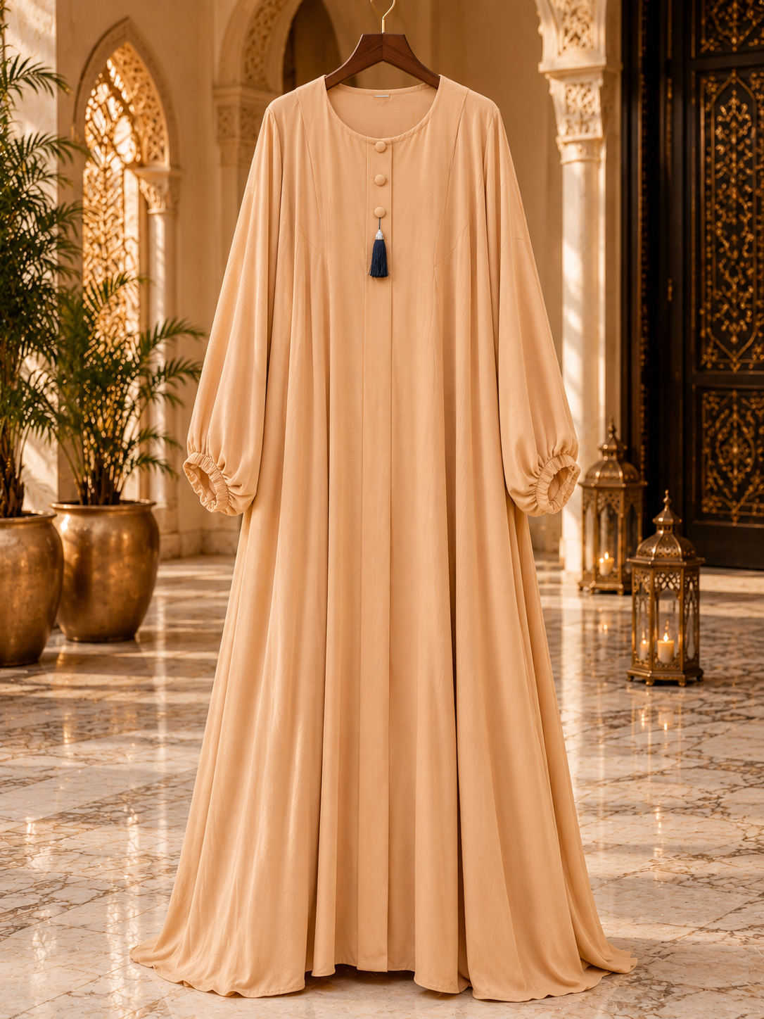 Premium Korean Georgette Double Layer Abaya for Women