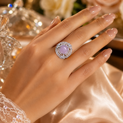 Adjustable Crystal Ring