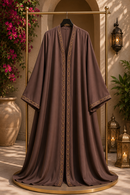Elegant Korean Nida Fabric Abaya for Women | Premium Modest Wear