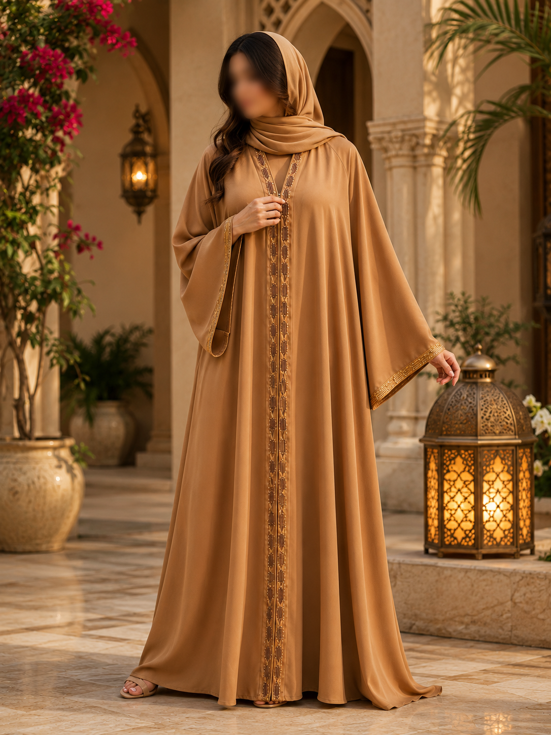 Elegant Korean Nida Fabric Abaya for Women | Premium Modest Wear