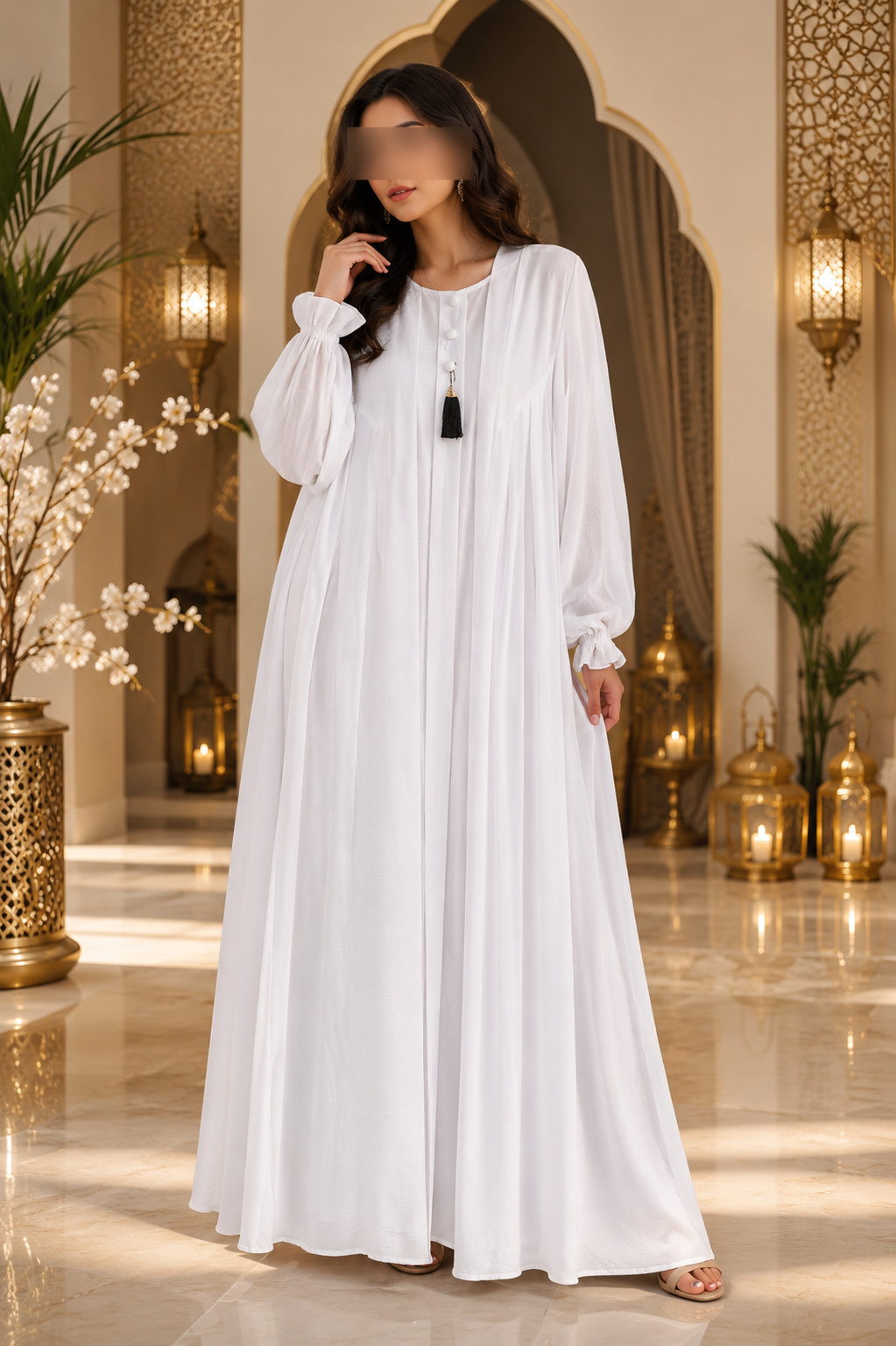Premium Korean Georgette Double Layer Abaya for Women