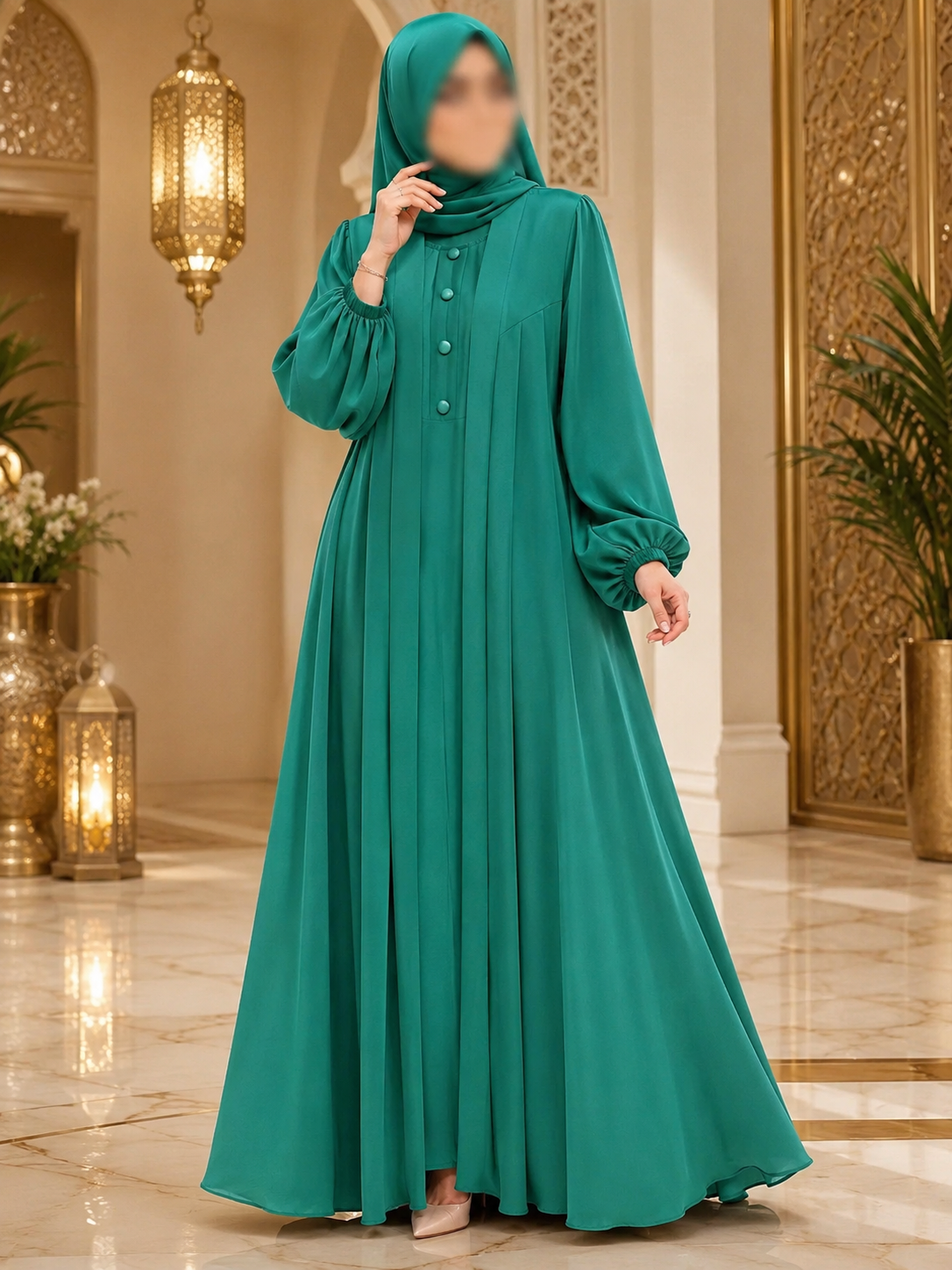 Premium Korean Georgette Double Layer Abaya for Women
