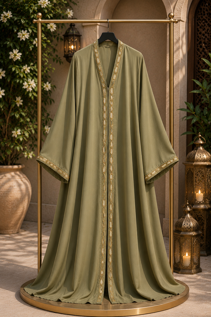 Elegant Korean Nida Fabric Abaya for Women | Premium Modest Wear