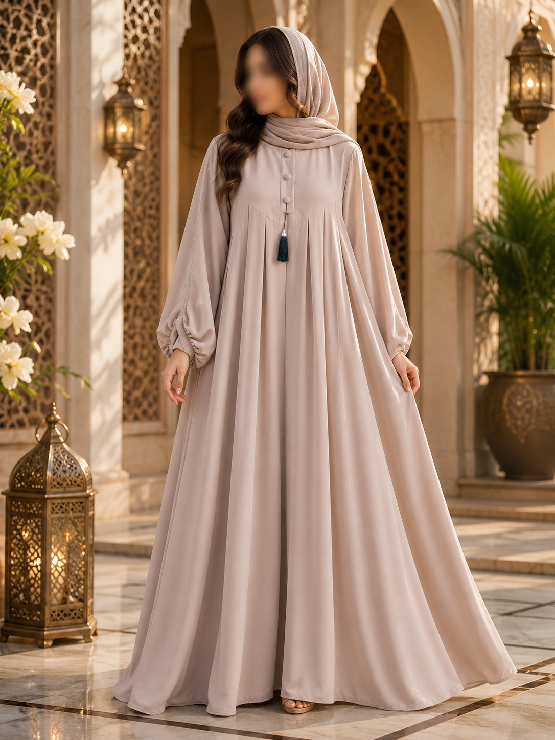 Premium Korean Georgette Double Layer Abaya for Women