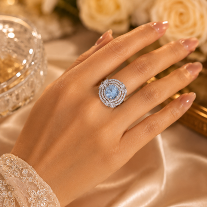Adjustable Crystal Ring