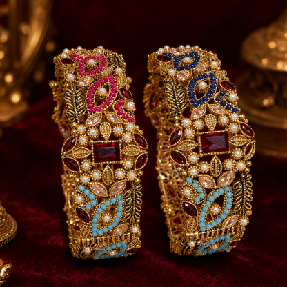 Luxury Multicolor Handwork Bridal Bangles
