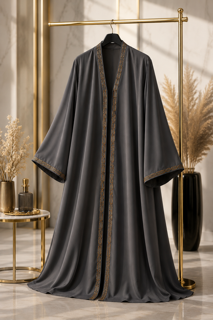 Elegant Korean Nida Fabric Abaya for Women | Premium Modest Wear