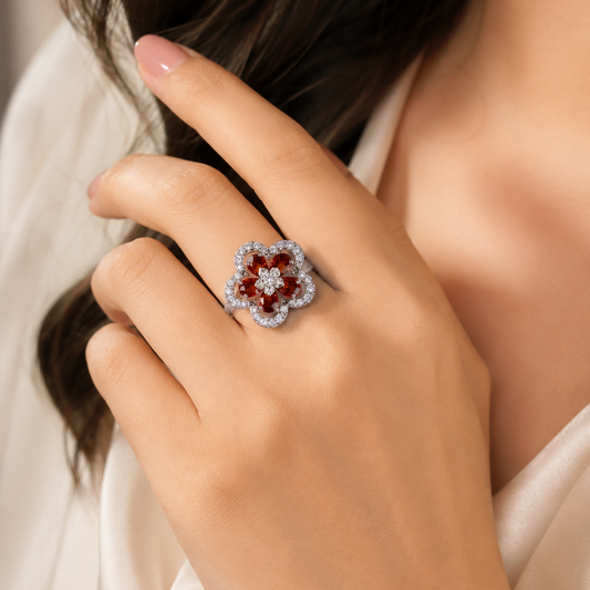 Adjustable Crystal Ring