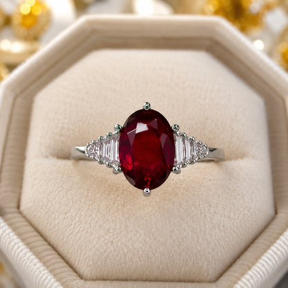 Silver Plated Brown Stone Adjustable Ring for Women | Casual Wear Zircon Ring